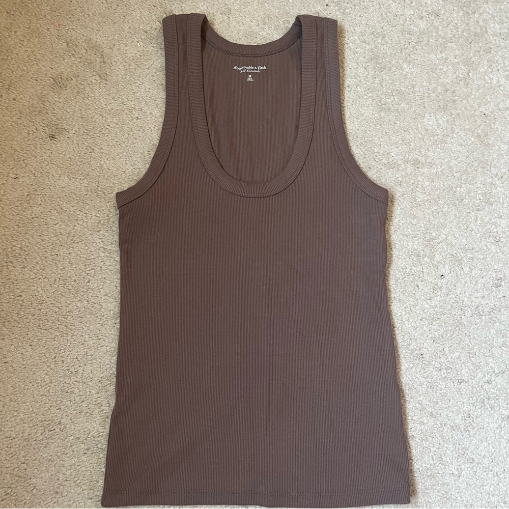 Brown Abercrombie & Fitch tank top